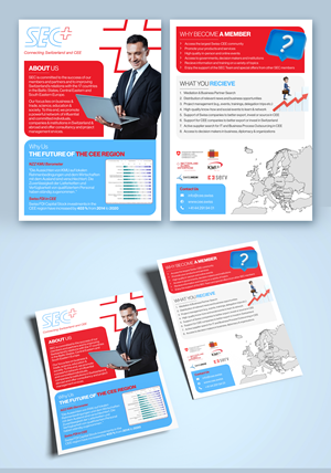 Flyer Design by Graphic Guy for Handelskammer Schweiz - Mitteleuropa (SEC) | Design #30675299