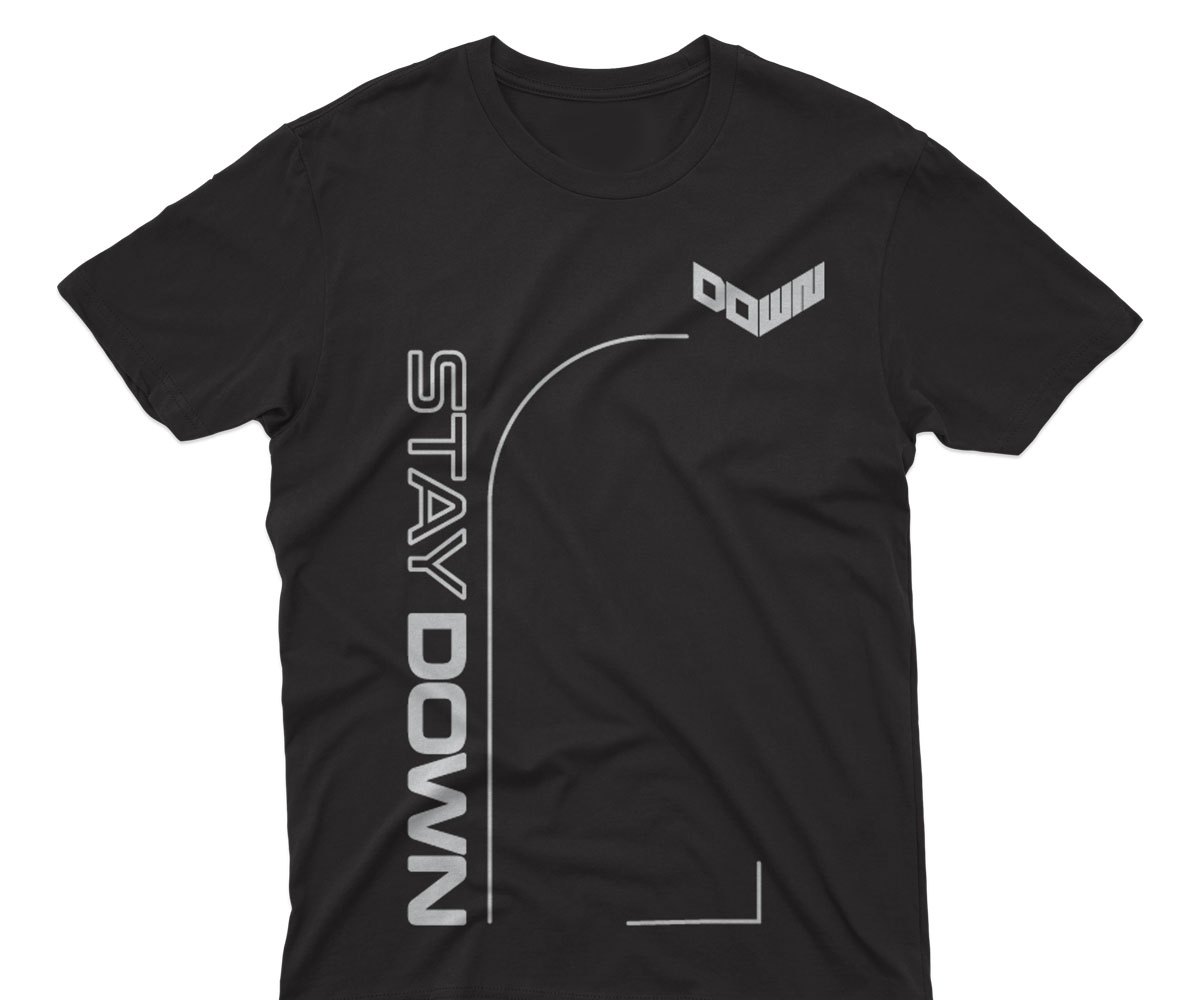 T-shirt Design by vectorone111 for DOWN APPAREL | Design #30688334