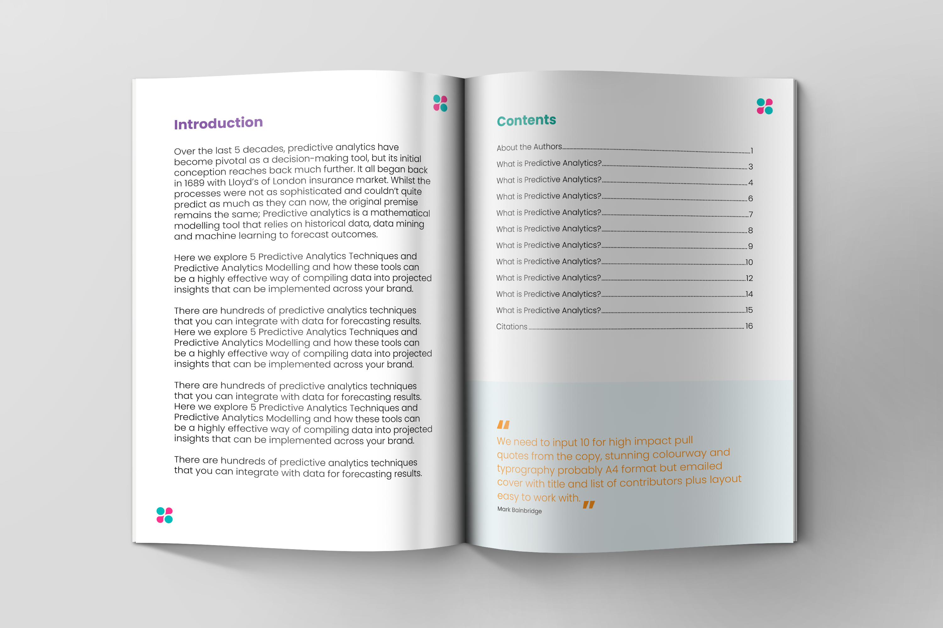 Brochure Design by Peter Huck for this project | Design: #30720551