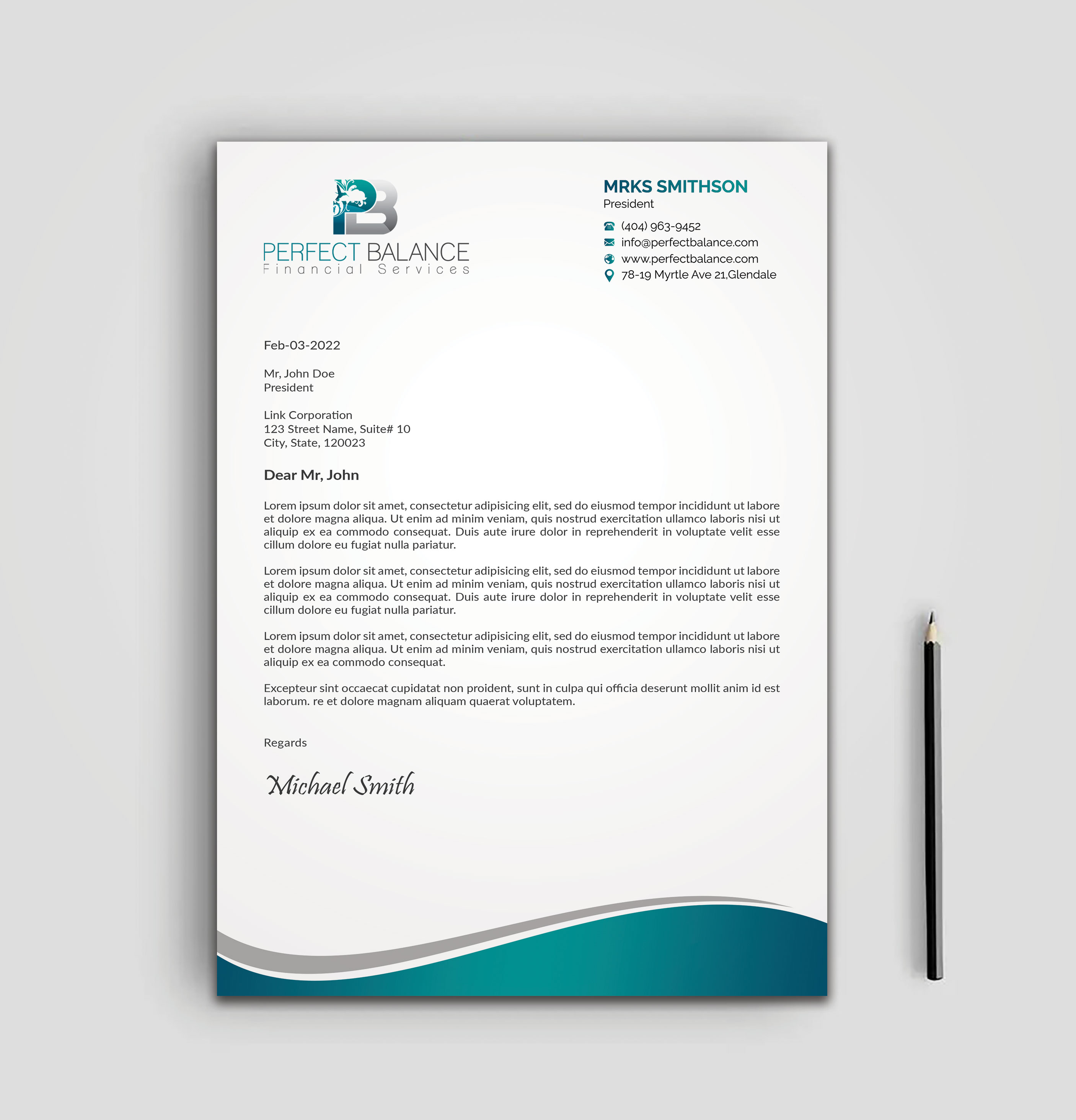 Briefkopf-Design von sadikul islam für Perfect Balance Financial Services | Design #30690559