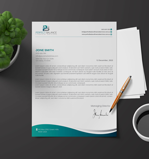 Letterhead Design by artbitin for Perfect Balance Financial Services | Design: #30686725