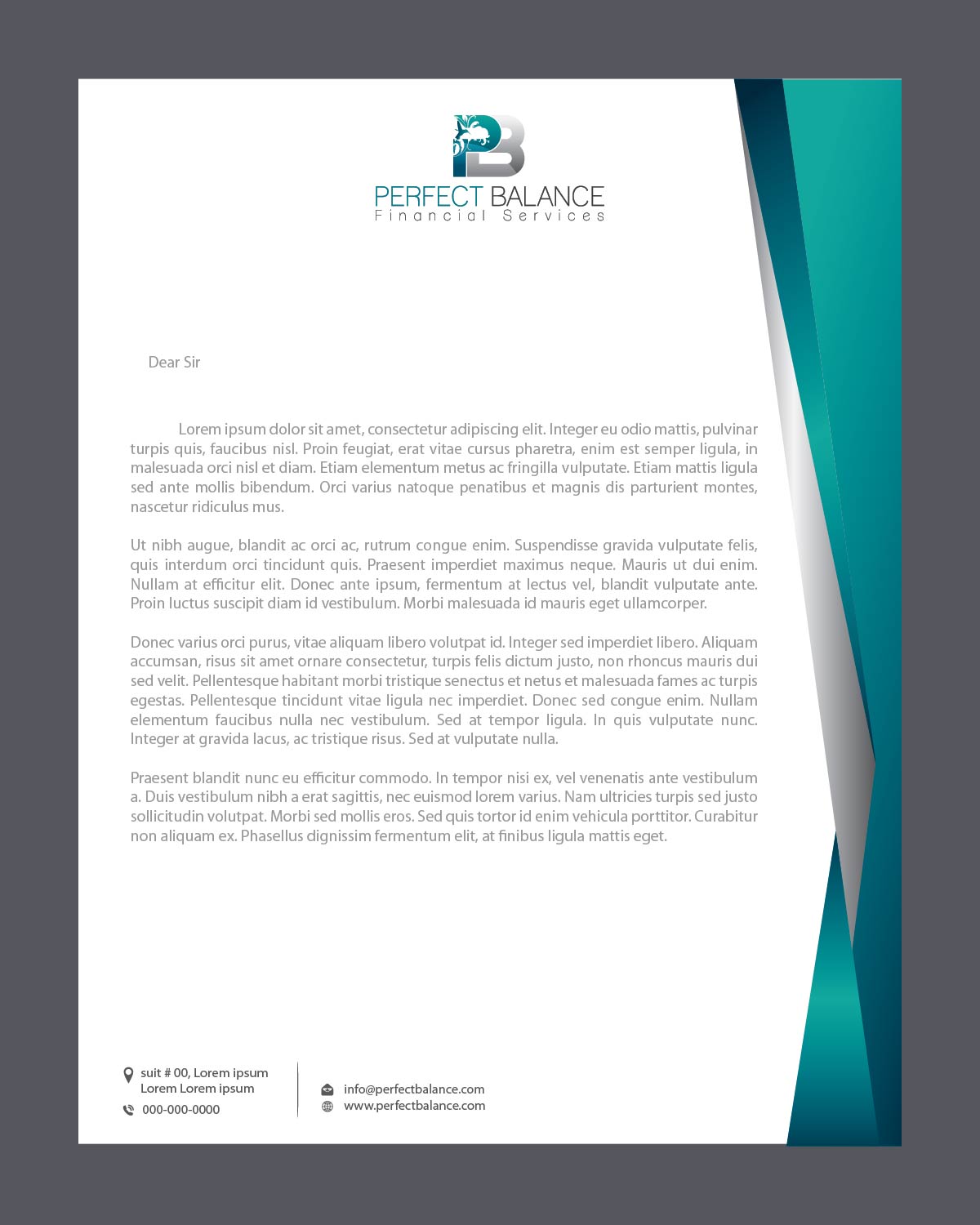 Diseño de Membrete por Isnah Logo para Perfect Balance Financial Services | Diseño #30686851