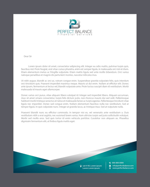 Letterhead Design by Isnah Logo for Perfect Balance Financial Services | Design: #30686852