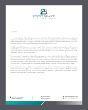 Letterhead Design by Isnah Logo for Perfect Balance Financial Services | Design: #30686853