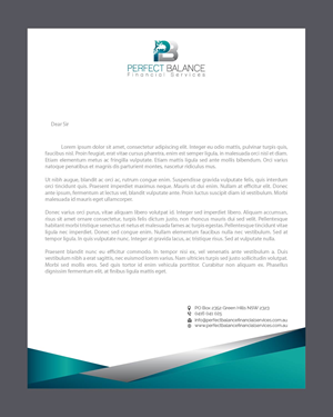 Letterhead Design by Isnah Logo for Perfect Balance Financial Services | Design: #30692874