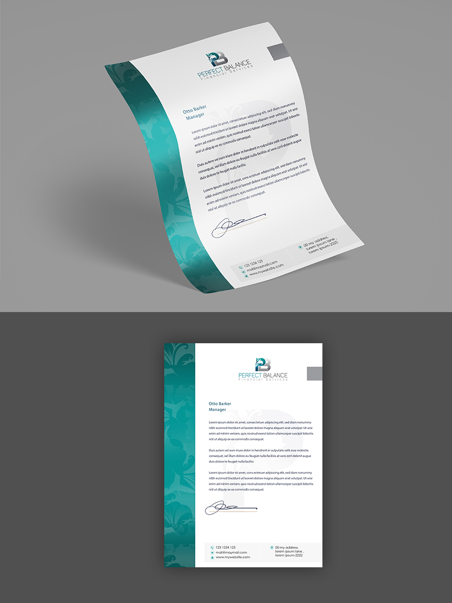 Briefkopf-Design von n214008 für Perfect Balance Financial Services | Design #30689955