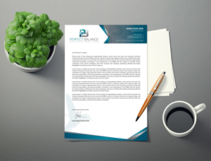 Letterhead Design by ARTOGRAPHY for Perfect Balance Financial Services | Design: #30691180