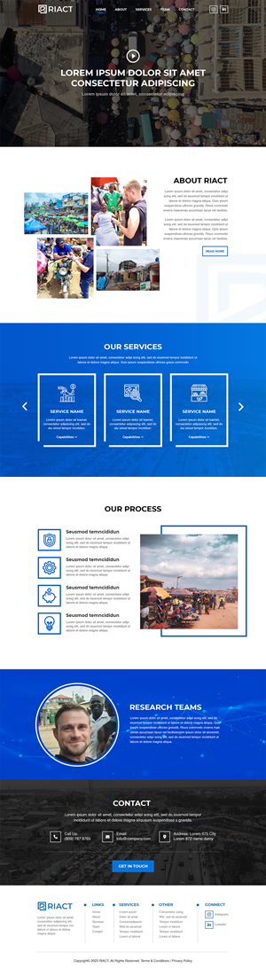 Web Design by MAHABA for RIACT | Design: #30694676