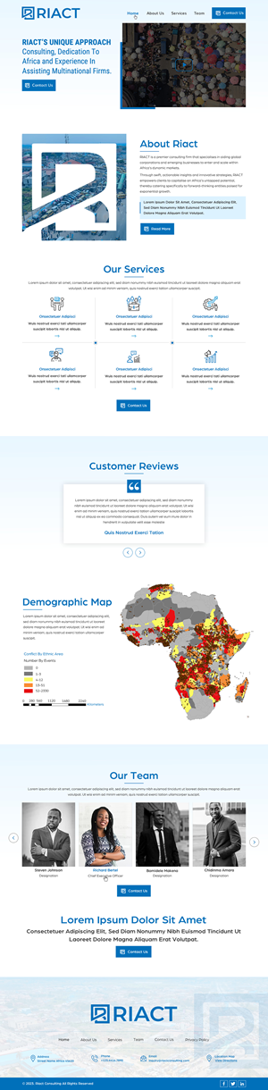 Web Design by harmi_199 for RIACT | Design: #30725582