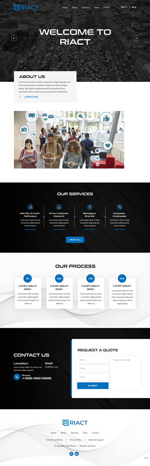 Web Design by pb for RIACT | Design: #30697449