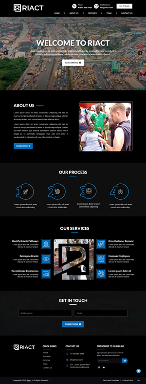 Web Design by pb for RIACT | Design: #30697451