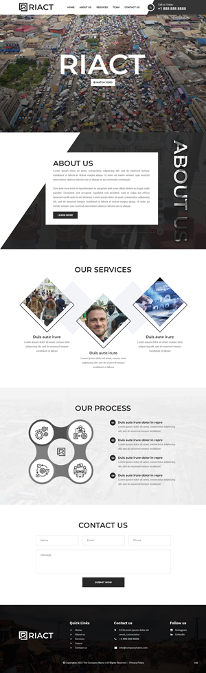 Web Design by pb for RIACT | Design: #30697452