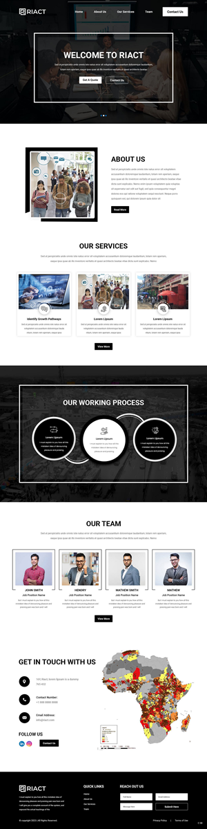 Web Design by pb for RIACT | Design: #30697455