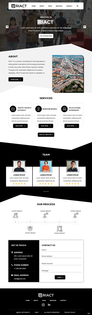 Web Design by pb for RIACT | Design: #30697456