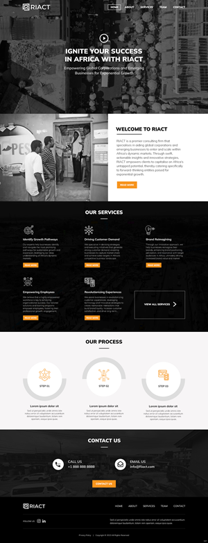 Web Design by pb for RIACT | Design: #30697457