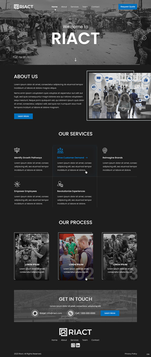 Web Design by pb for RIACT | Design: #30704028