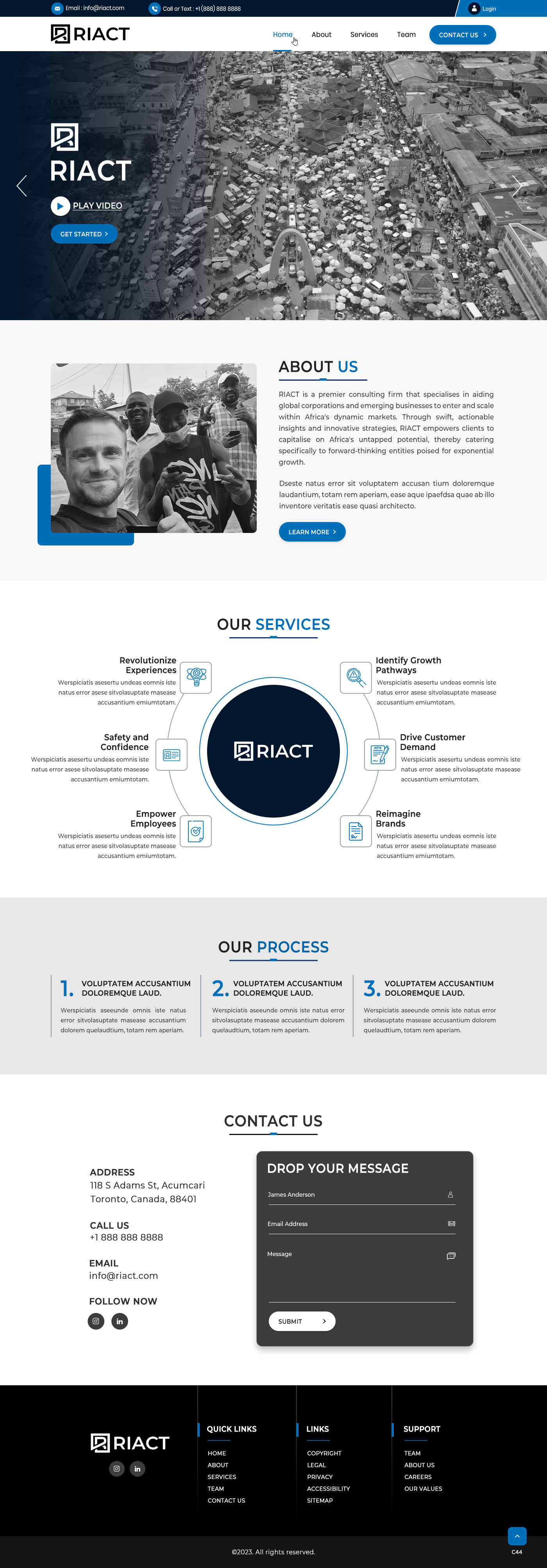 Web Design by pb for RIACT | Design #30704030