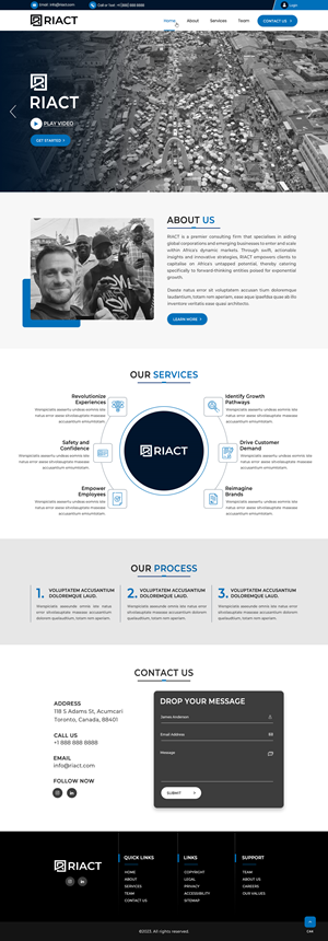 Web Design by pb for RIACT | Design: #30704030