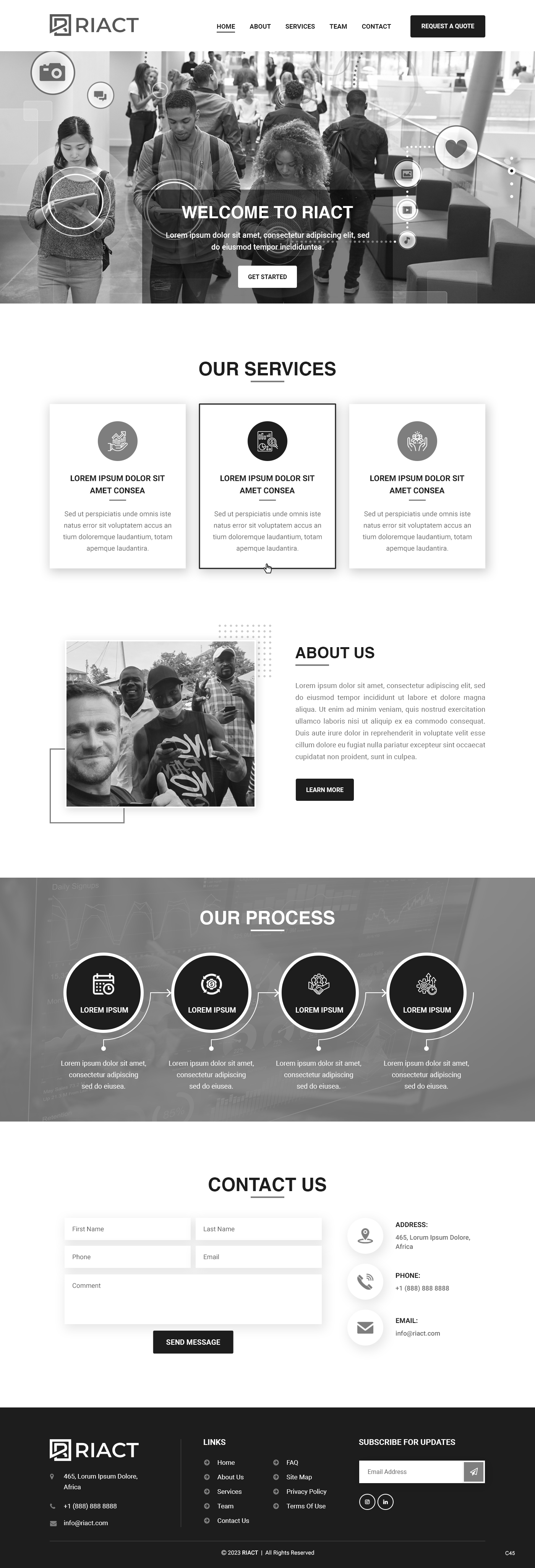 Web Design by pb for RIACT | Design #30704031
