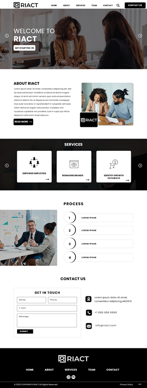Web Design by pb for RIACT | Design: #30704038