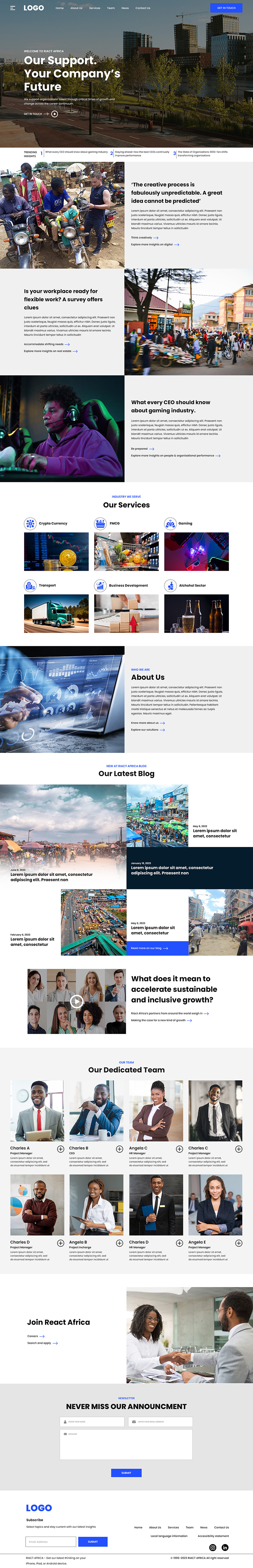 Web Design by creative.bugs for RIACT | Design #30710205