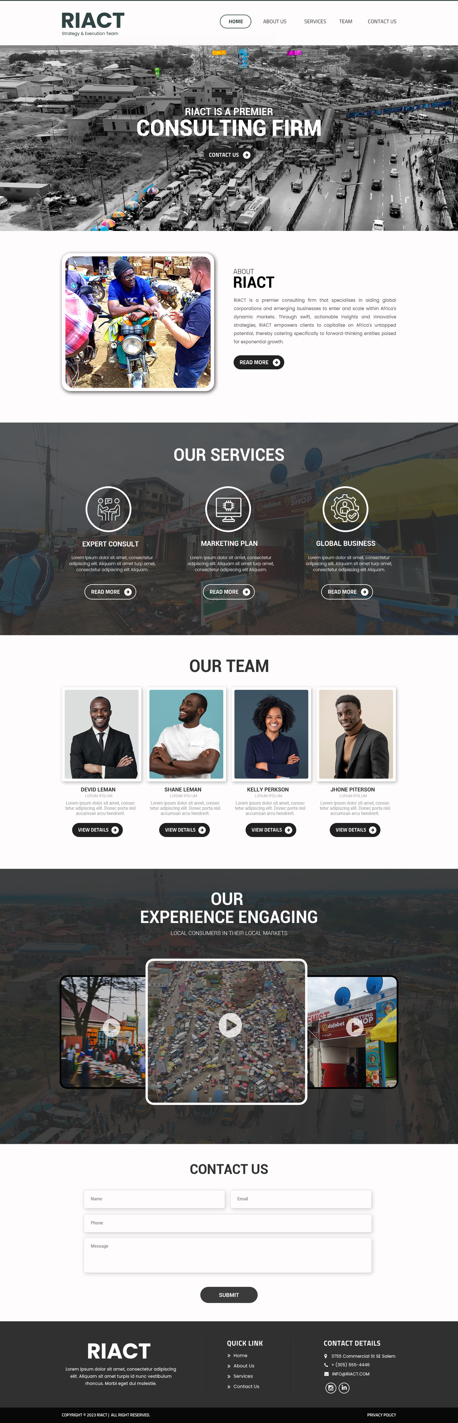 Web Design by Dream Logo Design for RIACT | Design #30689683