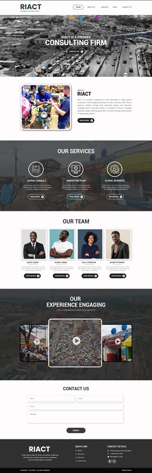 Web Design by Dream Logo Design for RIACT | Design: #30689683