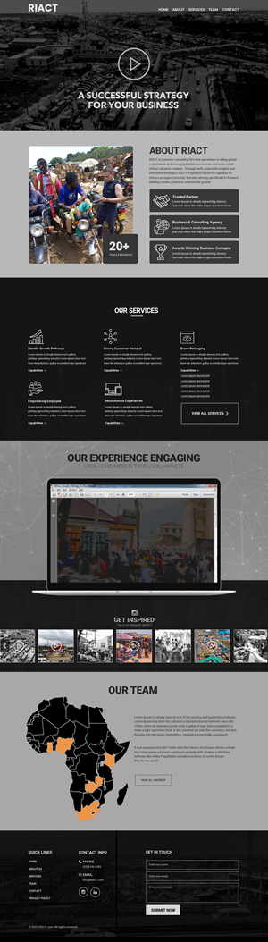 Web Design by Dream Logo Design for RIACT | Design: #30791861
