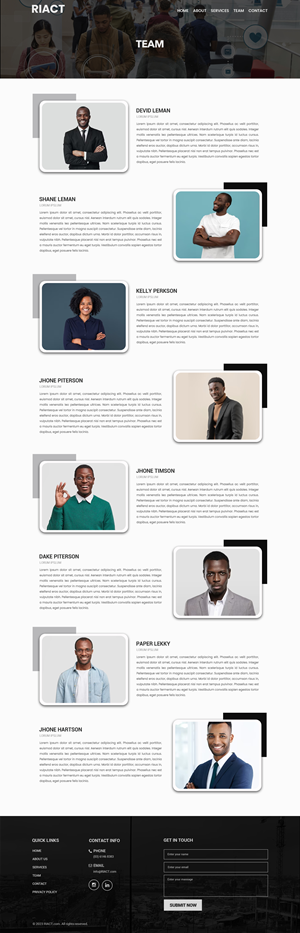 Web Design by Dream Logo Design for RIACT | Design: #30808244