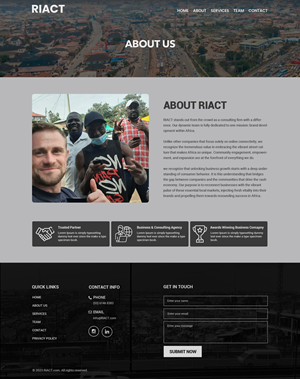 Web Design by Dream Logo Design for RIACT | Design: #30808246