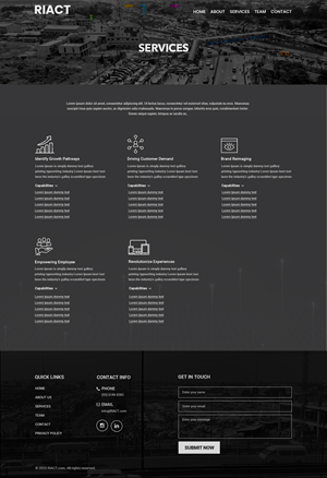 Web Design by Dream Logo Design for RIACT | Design: #30808247