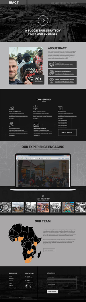Web Design by Dream Logo Design for RIACT | Design: #30808250