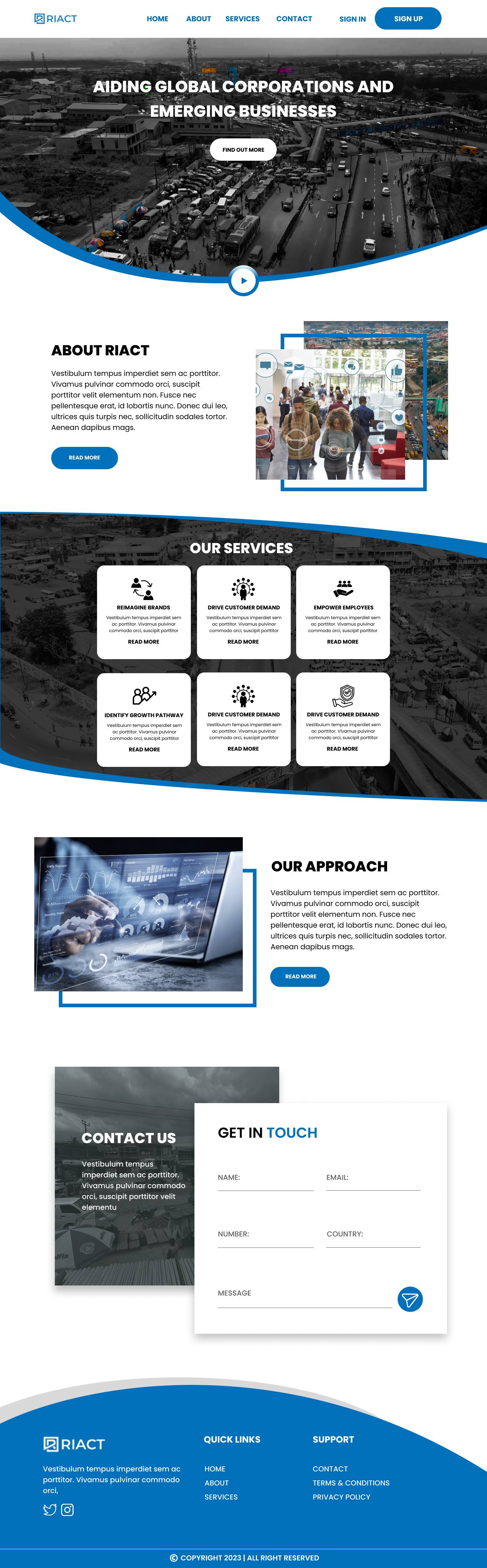 Web Design by nzdesigners for RIACT | Design #30729562