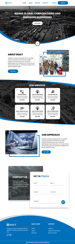 Web Design by nzdesigners for RIACT | Design: #30729562