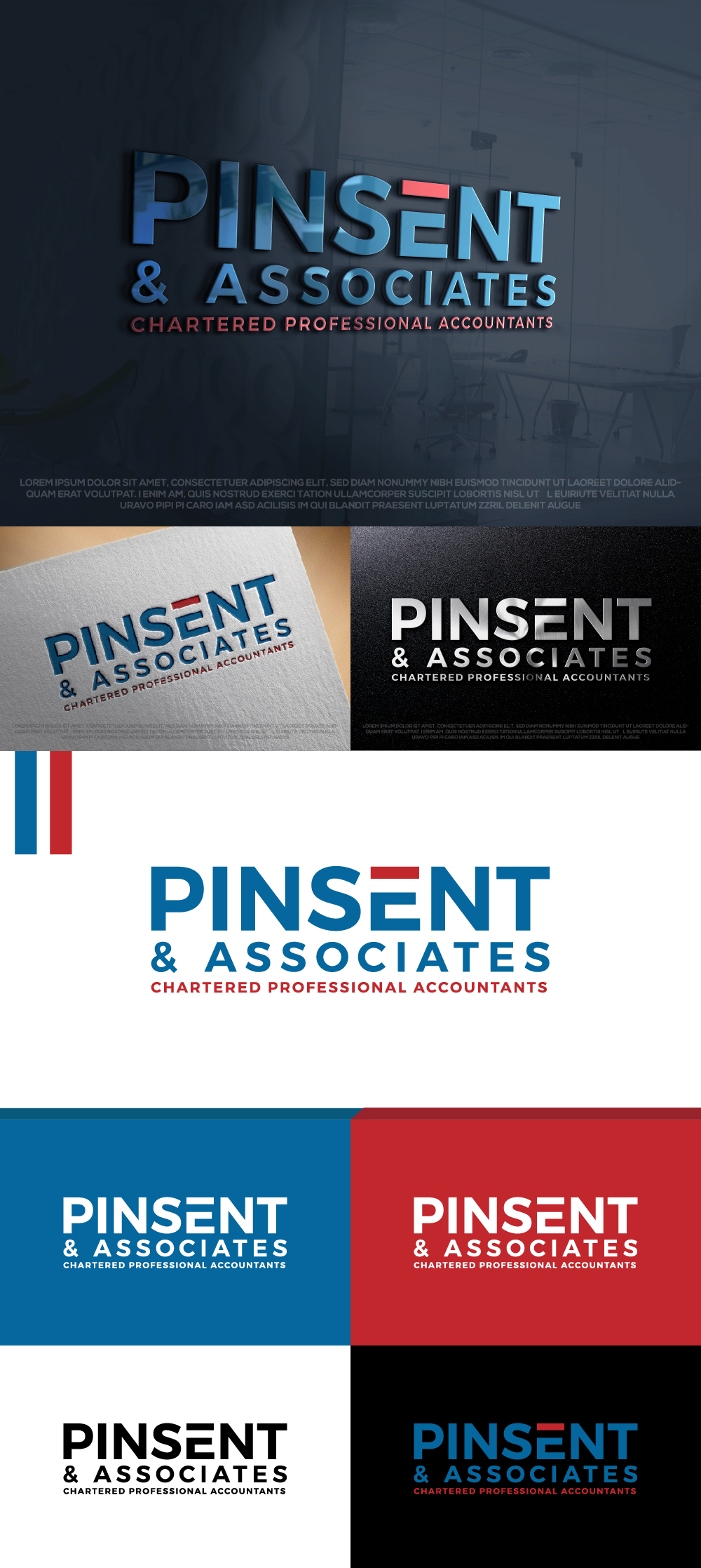 Logo Design by AlphabetZero.co.uk for Pinsent & Associates | Design #30707135