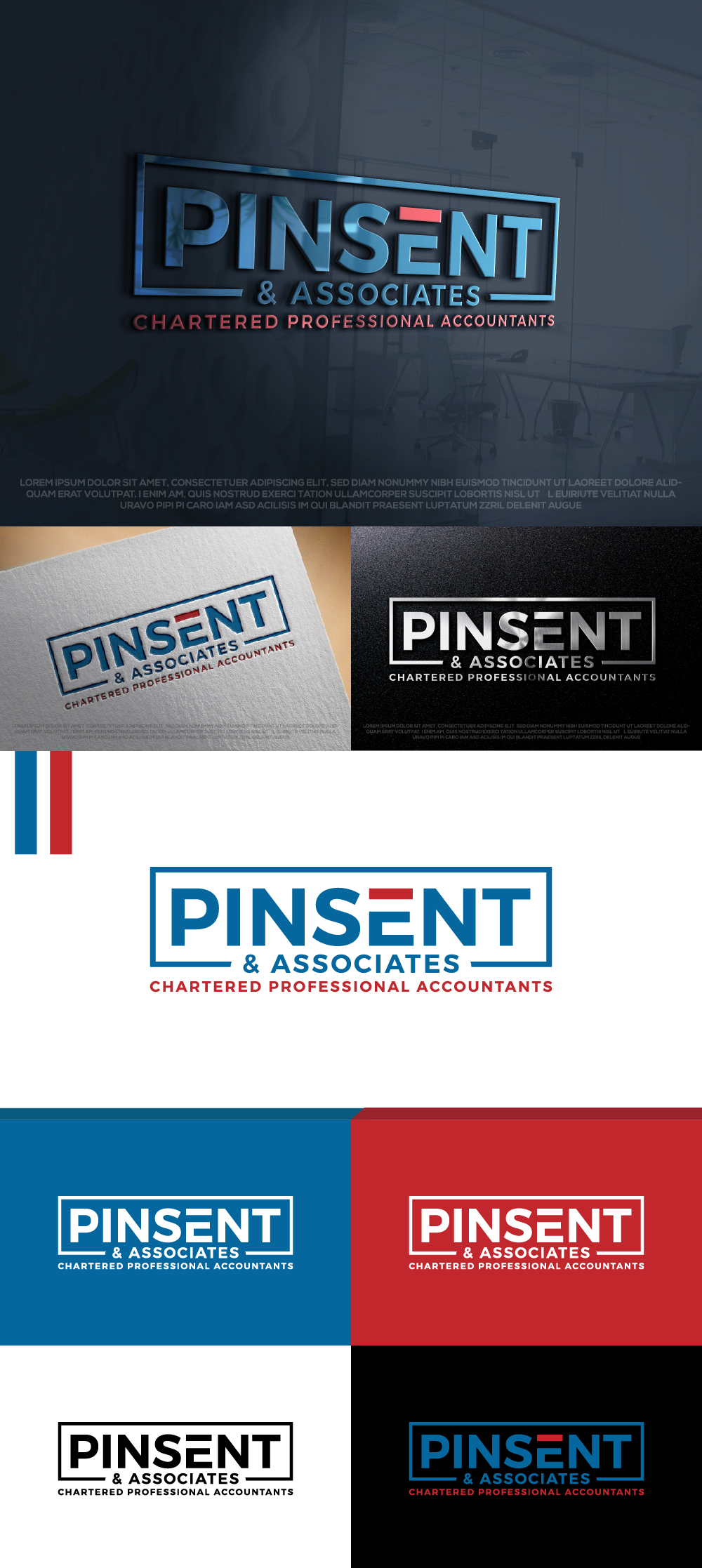 Logo Design by AlphabetZero.co.uk for Pinsent & Associates | Design #30707136
