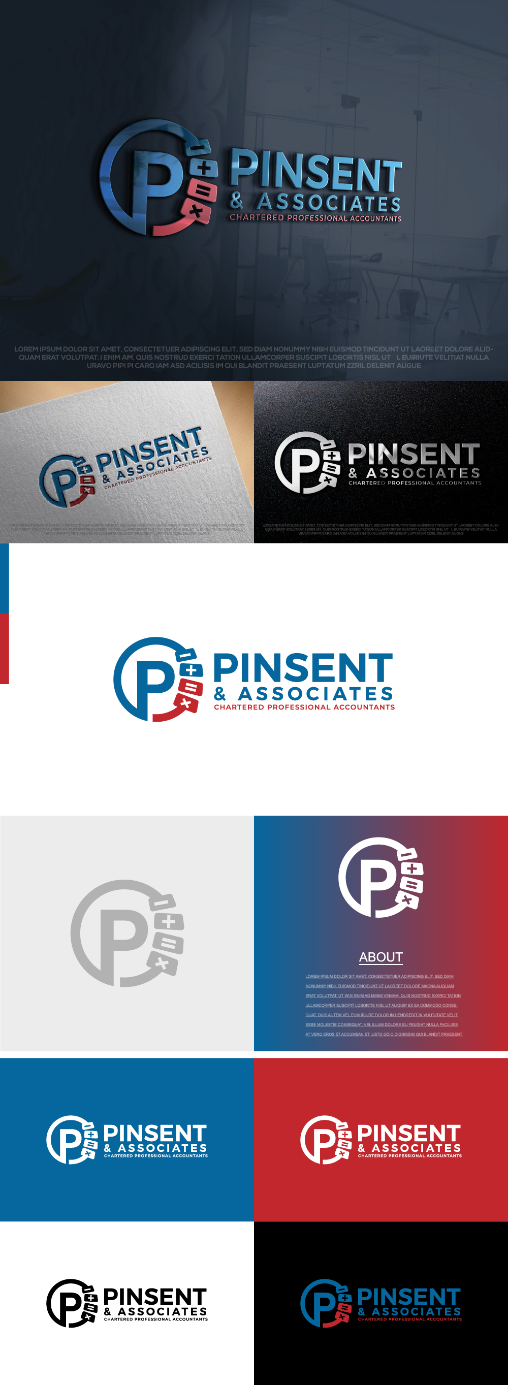 Logo Design by AlphabetZero.co.uk for Pinsent & Associates | Design #30707137