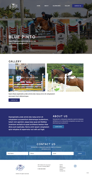 Squarespace Design by pb for this project | Design: #30714883