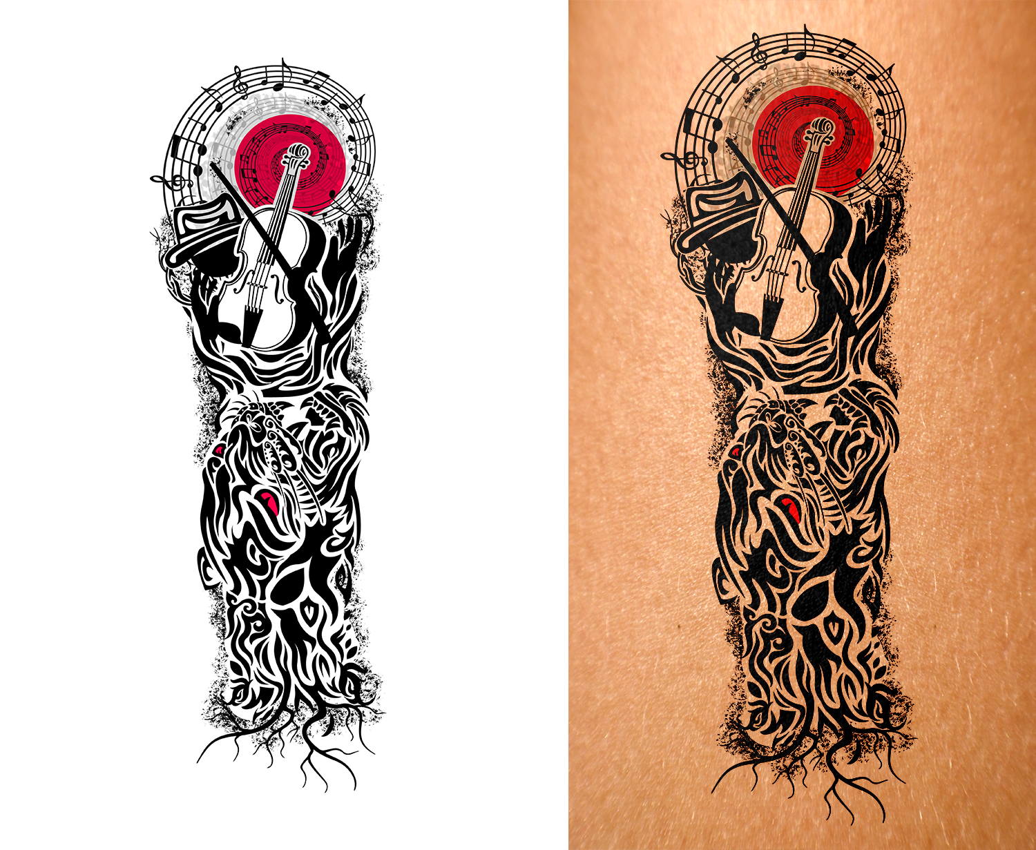 Tattoo Design by Navisol Creatives for this project | Design #30739400