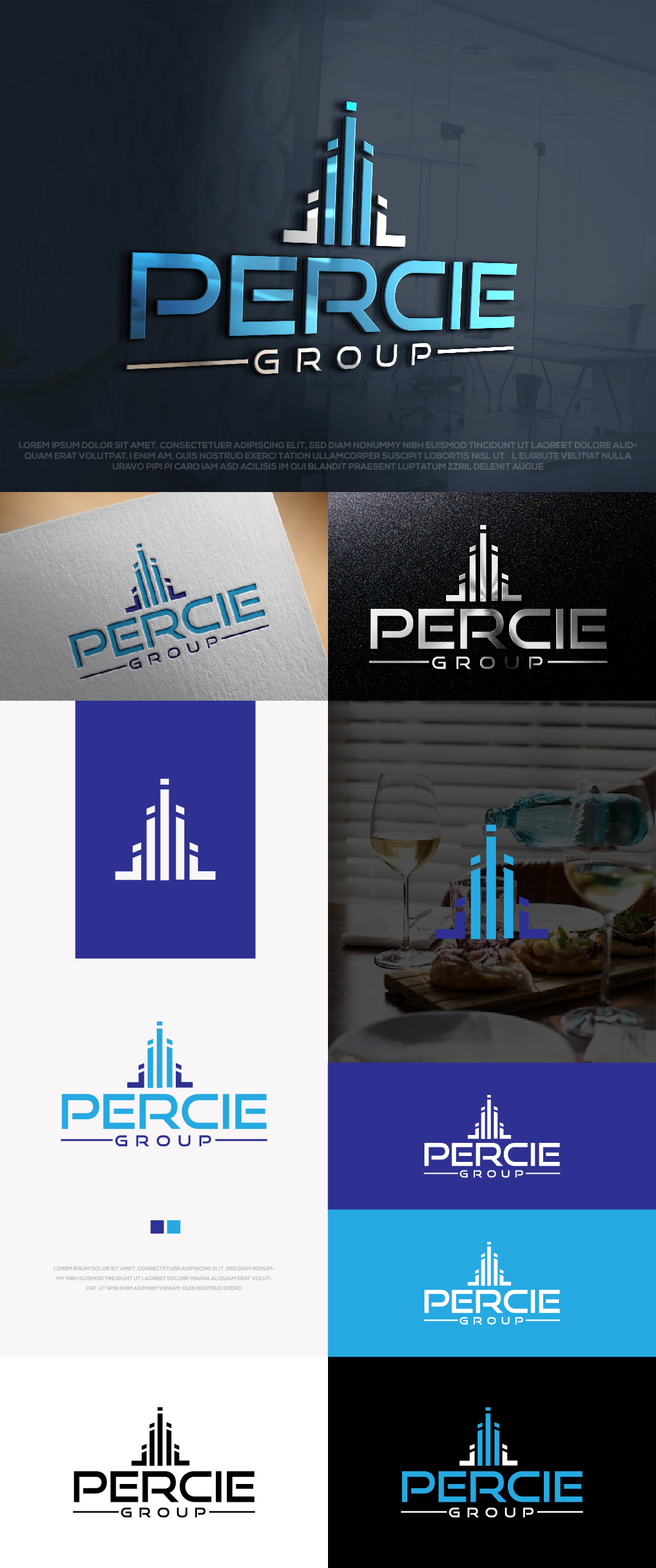 Logo Design by AlphabetZero.co.uk for PERCIE GROUP PTY LTD | Design #30707100