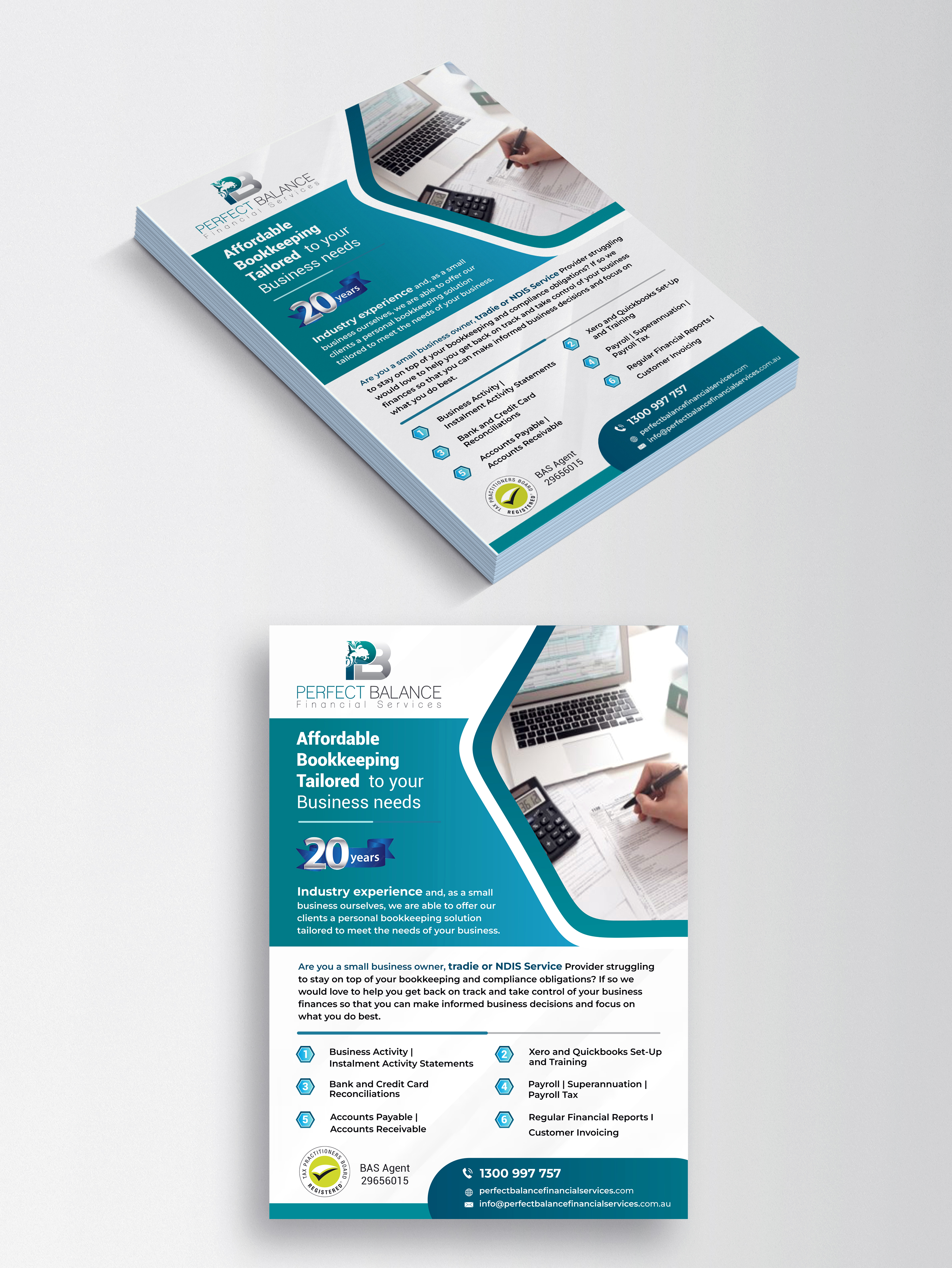 Flyer Design by KreativeMadz for Perfect Balance Financial Services | Design #30694176