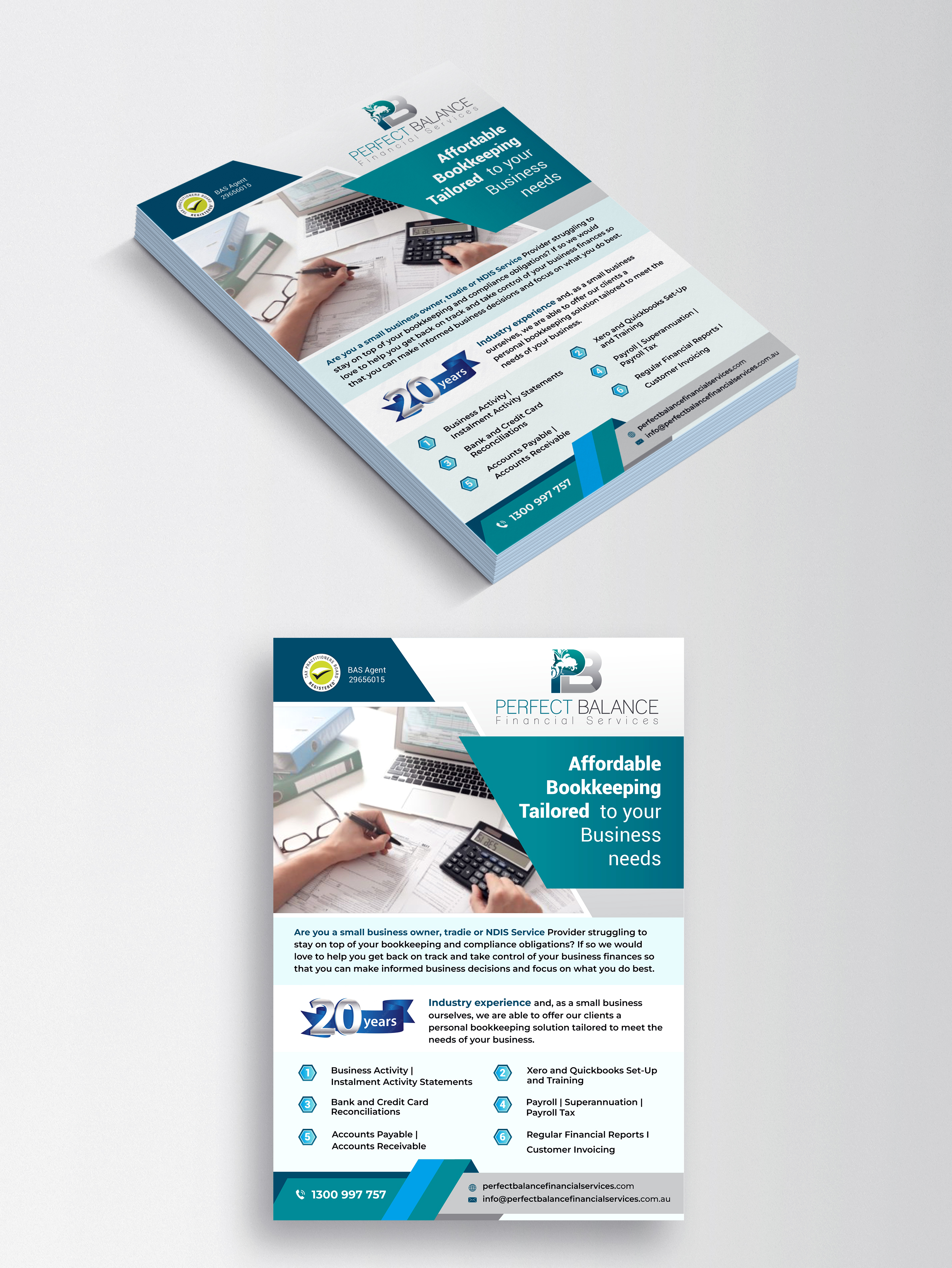 Flyer Design by KreativeMadz for Perfect Balance Financial Services | Design #30694177