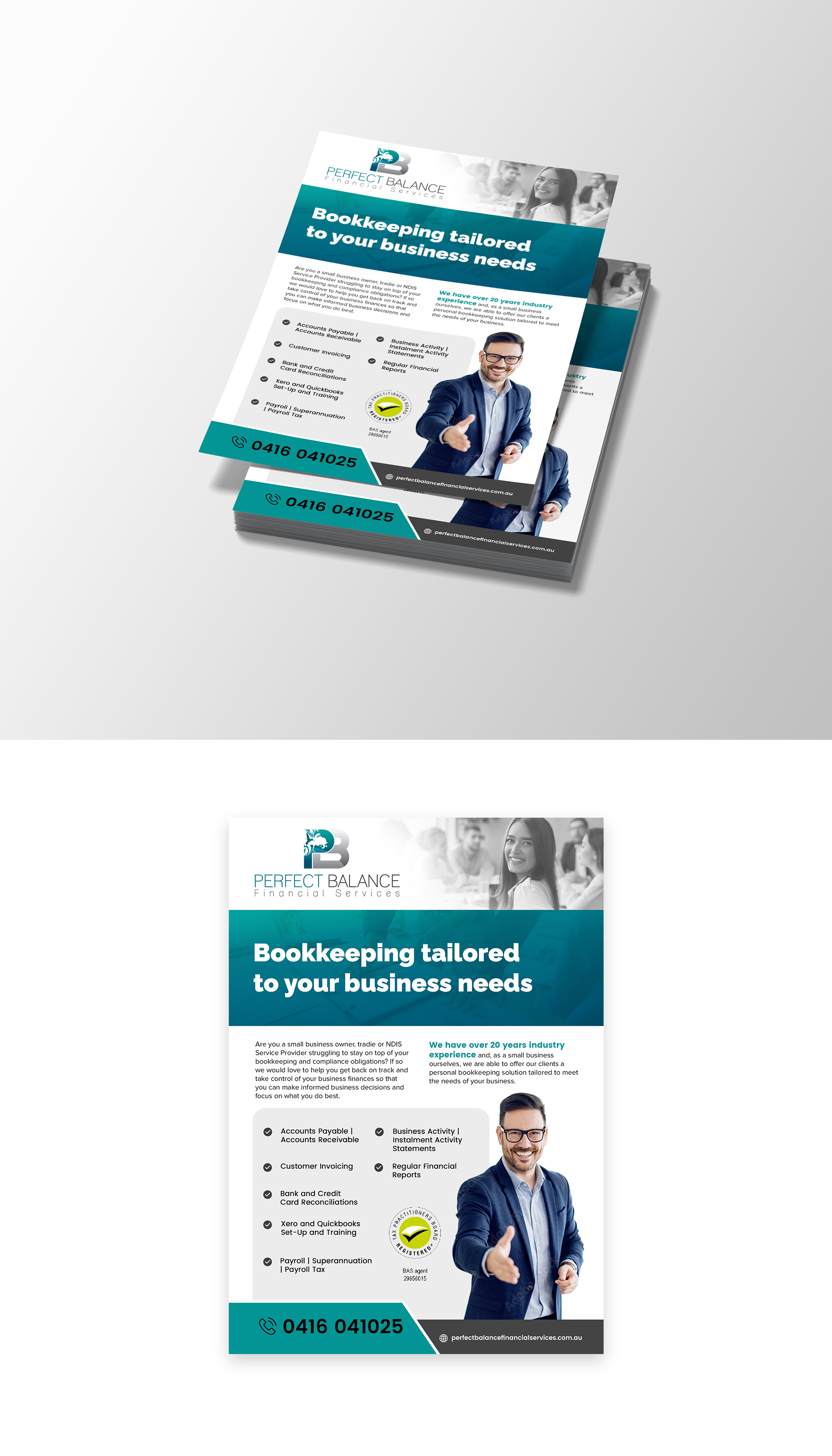 Flyer Design by Design Motion for Perfect Balance Financial Services | Design #30694511