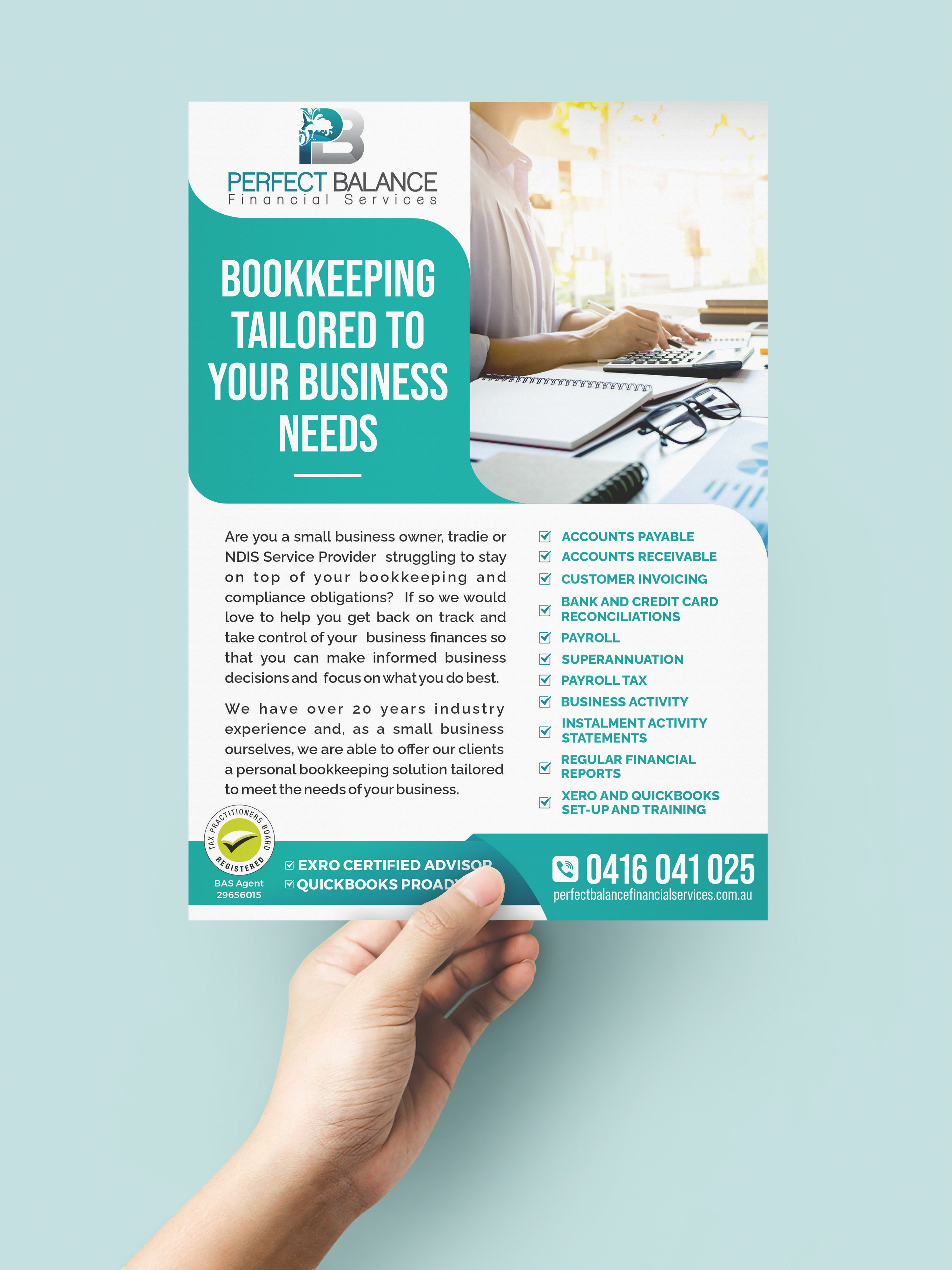 Flyer Design by SAMPA DUARI for Perfect Balance Financial Services | Design #30723881
