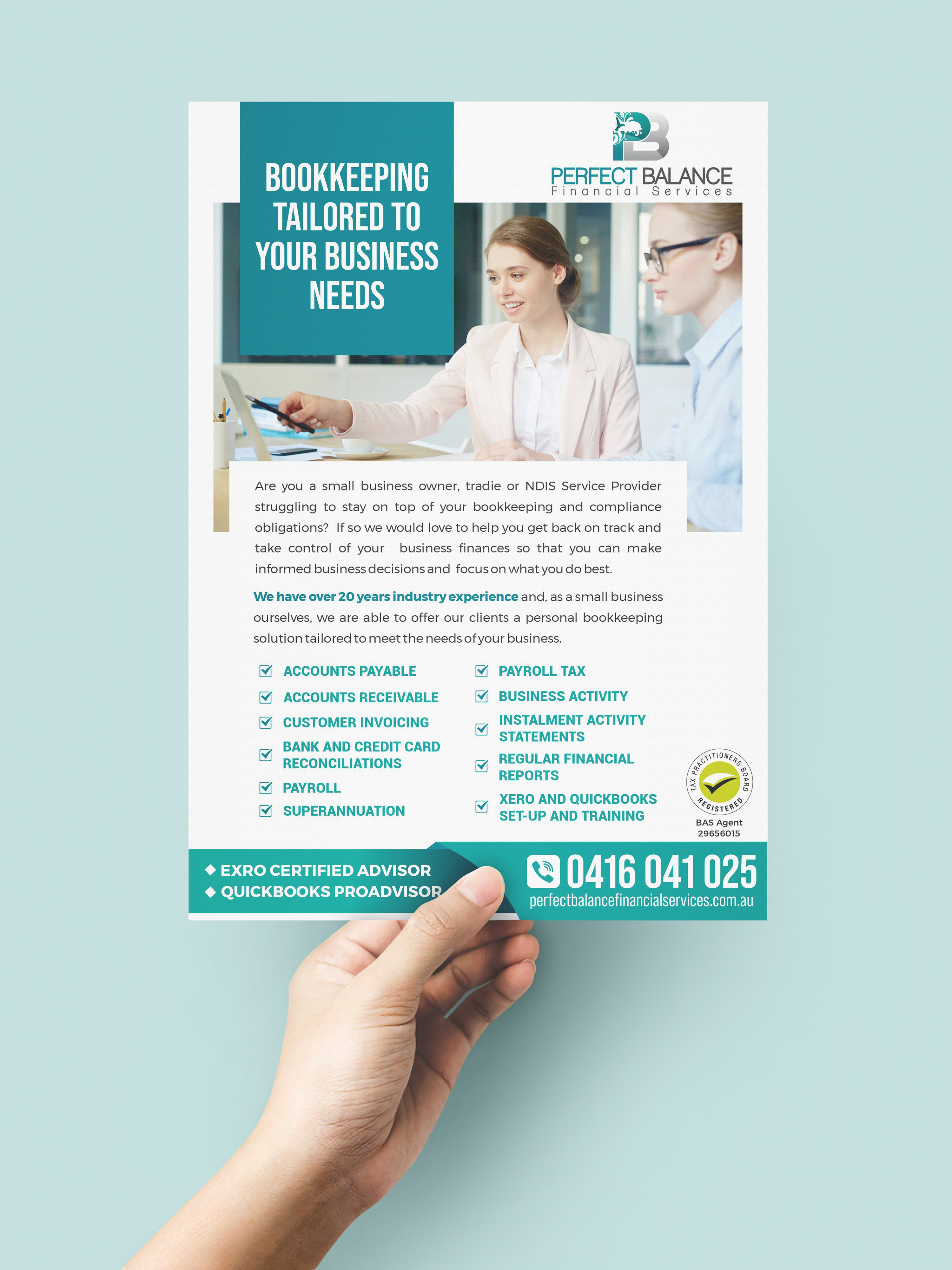 Flyer Design by SAMPA DUARI for Perfect Balance Financial Services | Design #30728542
