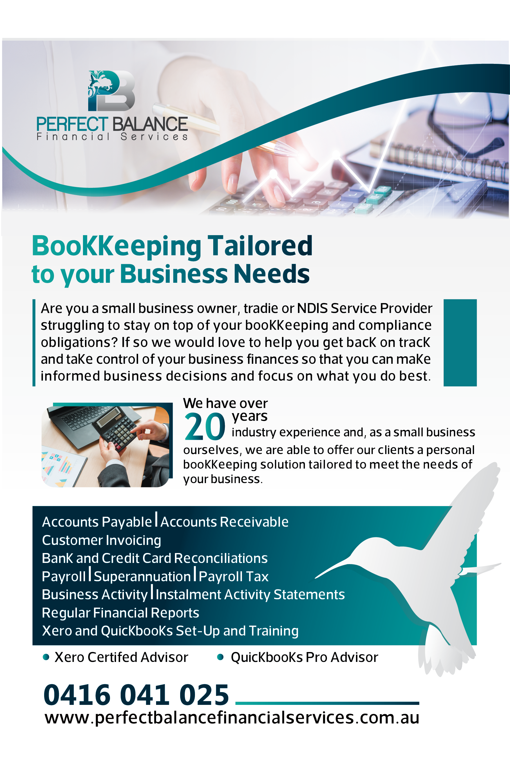 Flyer Design by Aswan 2000 for Perfect Balance Financial Services | Design #30740784