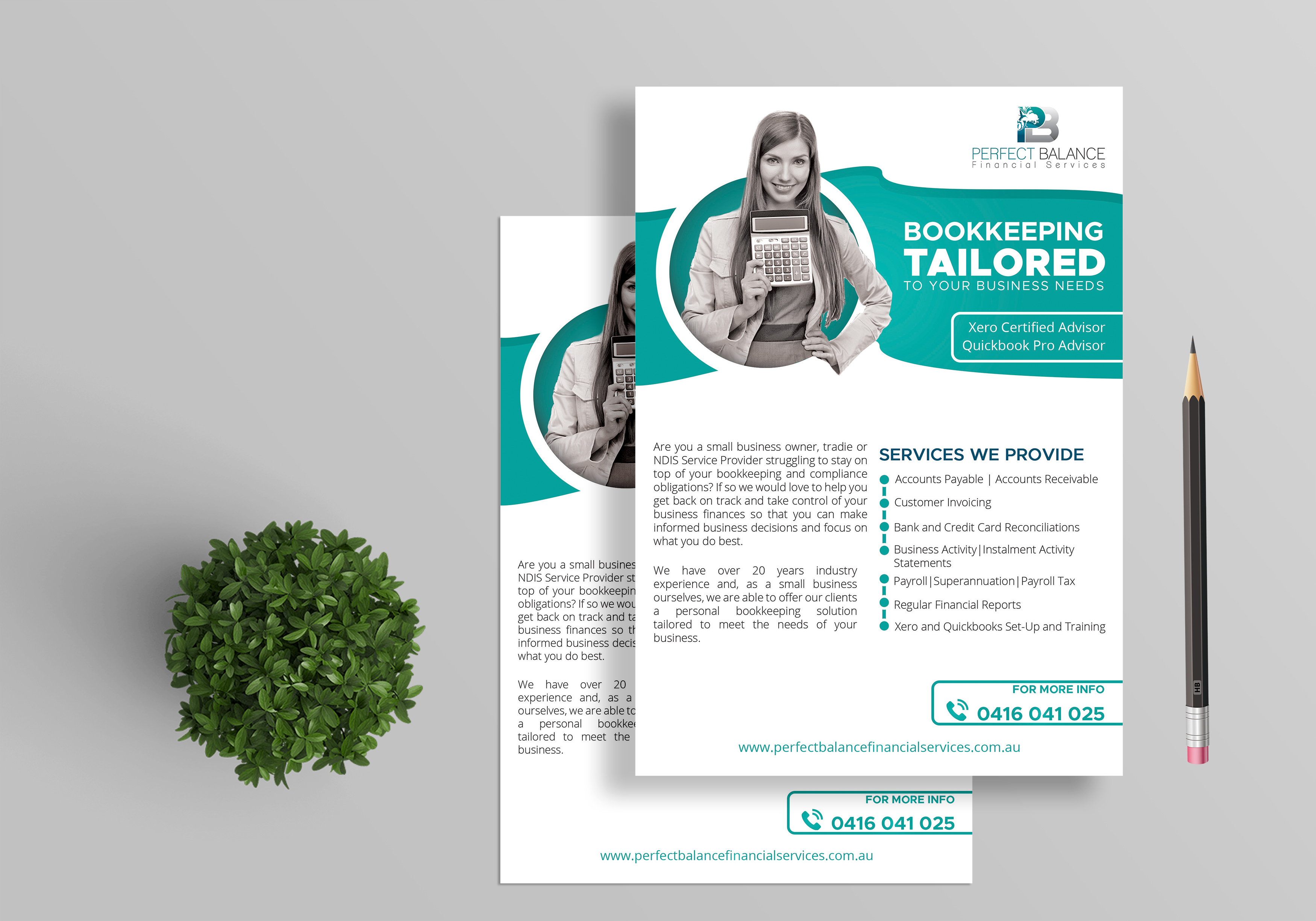 Flyer Design by Mi17design for Perfect Balance Financial Services | Design #30741932
