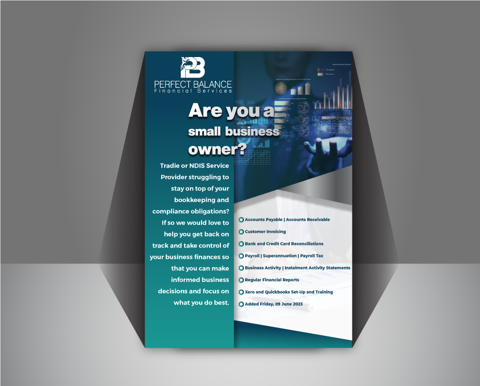 Flyer Design by CreativeNiro for Perfect Balance Financial Services | Design #30720373
