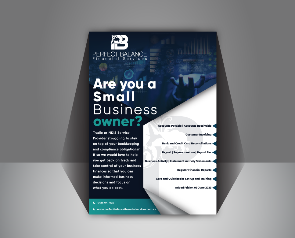 Design de Flyer par CreativeNiro pour Perfect Balance Financial Services | Design #30720989