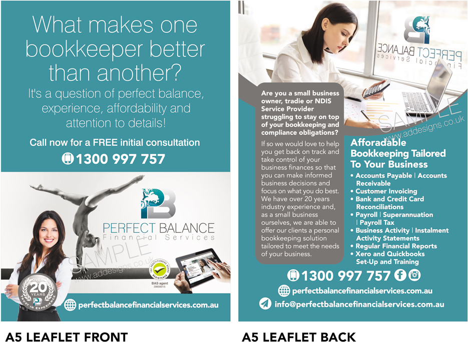 Flyer Design by the artworks for Perfect Balance Financial Services | Design #30721980